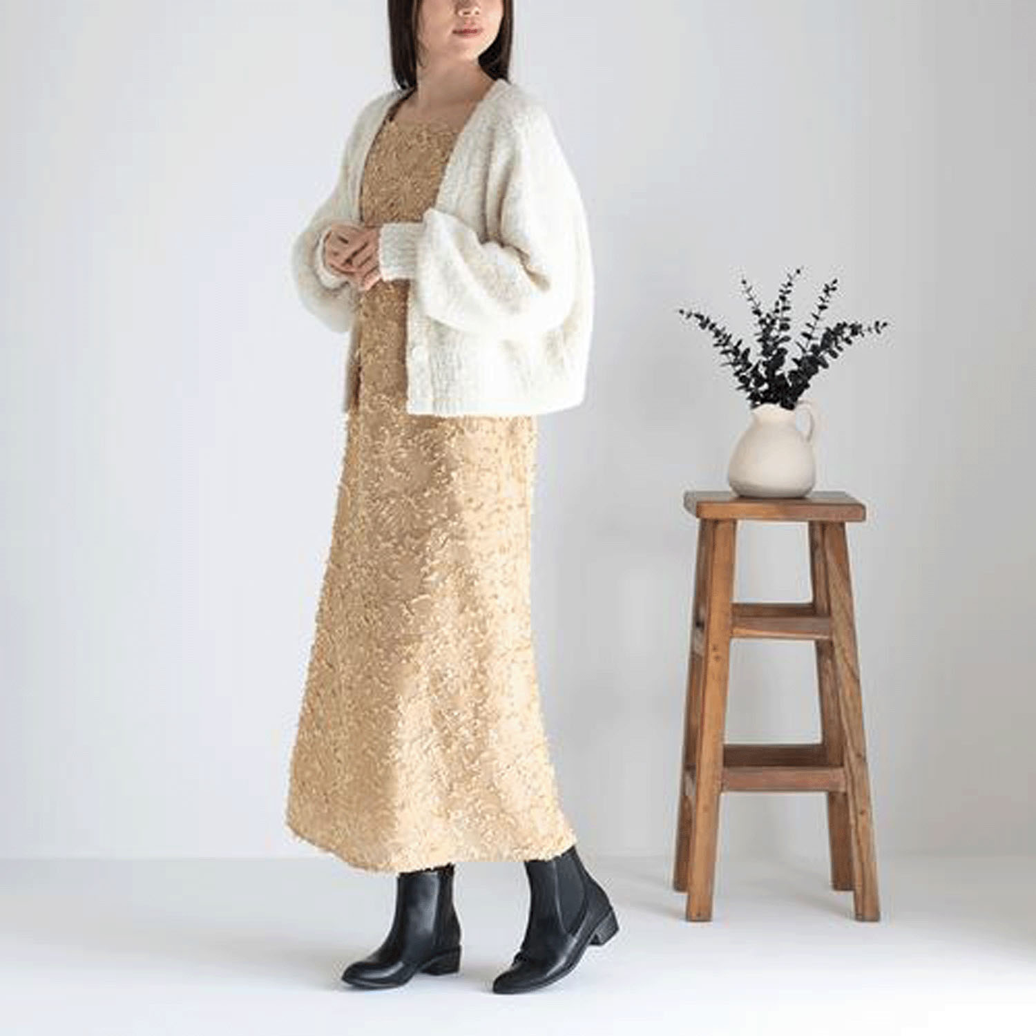 【人気サイドゴアブーツ】 JELLY BEANS サイド切り替えショートブーツ - 画像6