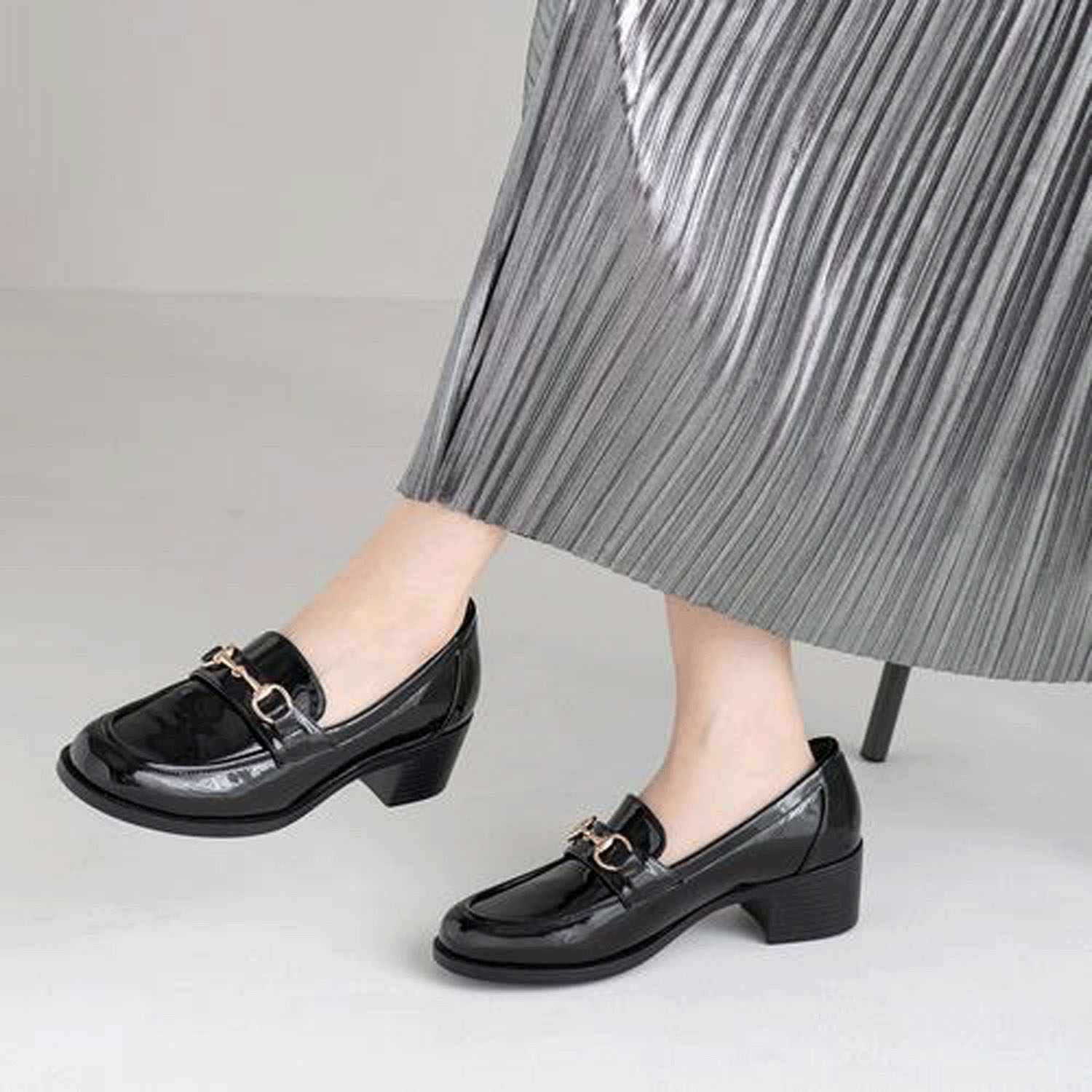 JELLY BEANS ビットローファーレインパンプス - 画像1