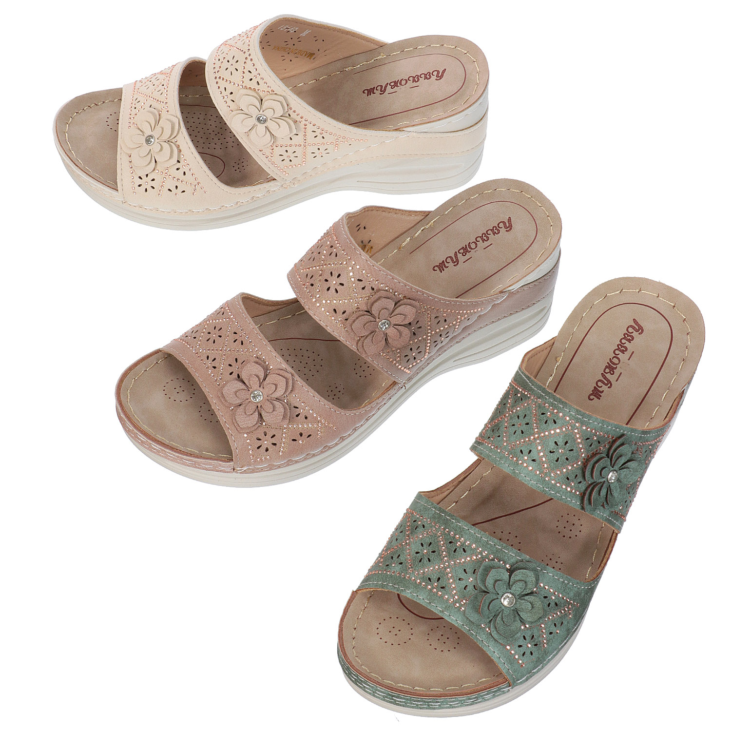 my HOBBY 花バンドサンダル 15149