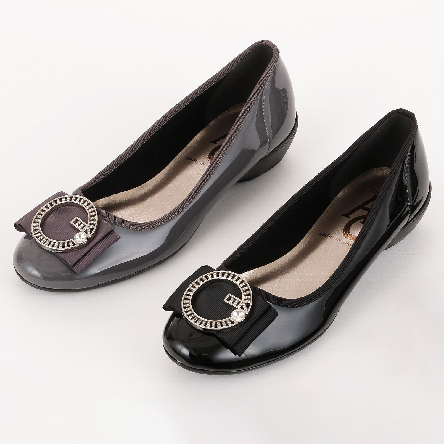 AC リングバックルリボン付きパンプス 1537