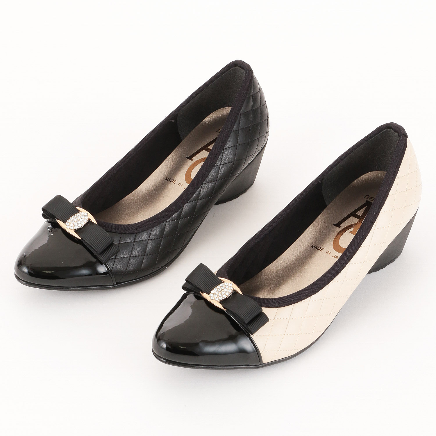 AC ダイヤリボン付きパンプス 3242