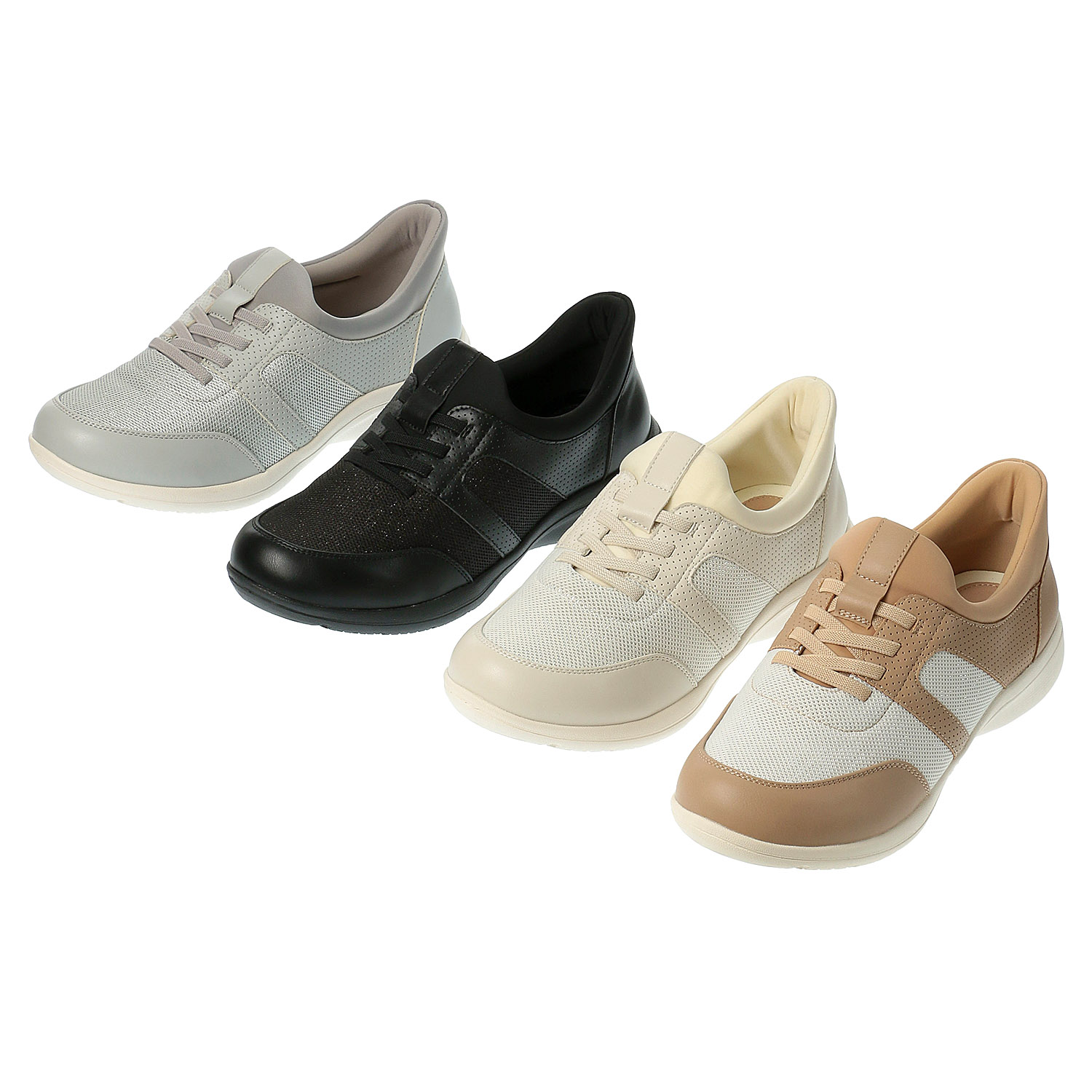 SOFT STEP クイックフィットスニーカー SSP3507 - 画像1