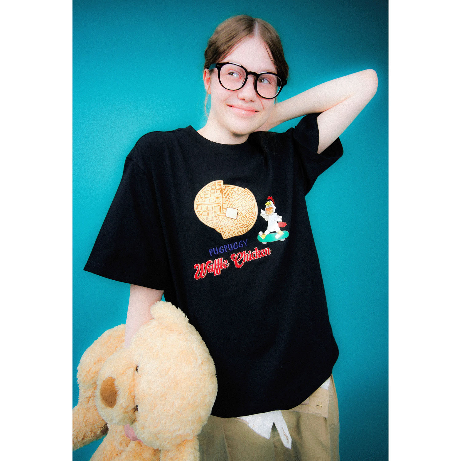 【3／26まで予約受付中】HUMAROUS  PUGFFLE CHICKEN Tee - 画像5