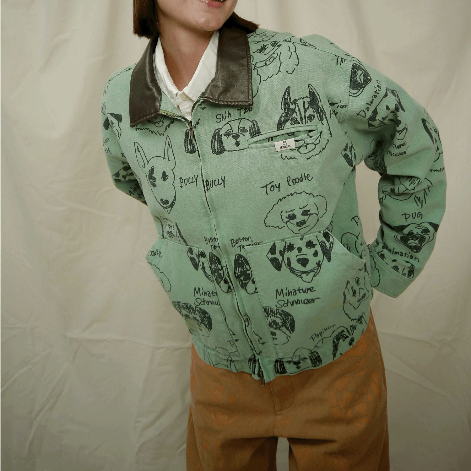 【10／22まで予約受付中】HUMAROUS  Many dogs Blouson - 画像1