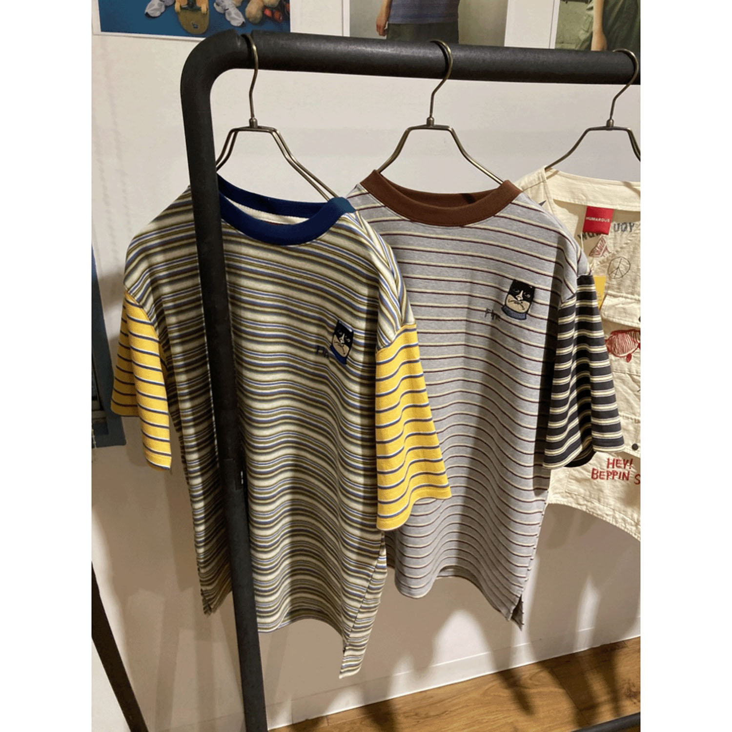 HUMAROUS  Fine Line Border Tee - 画像2