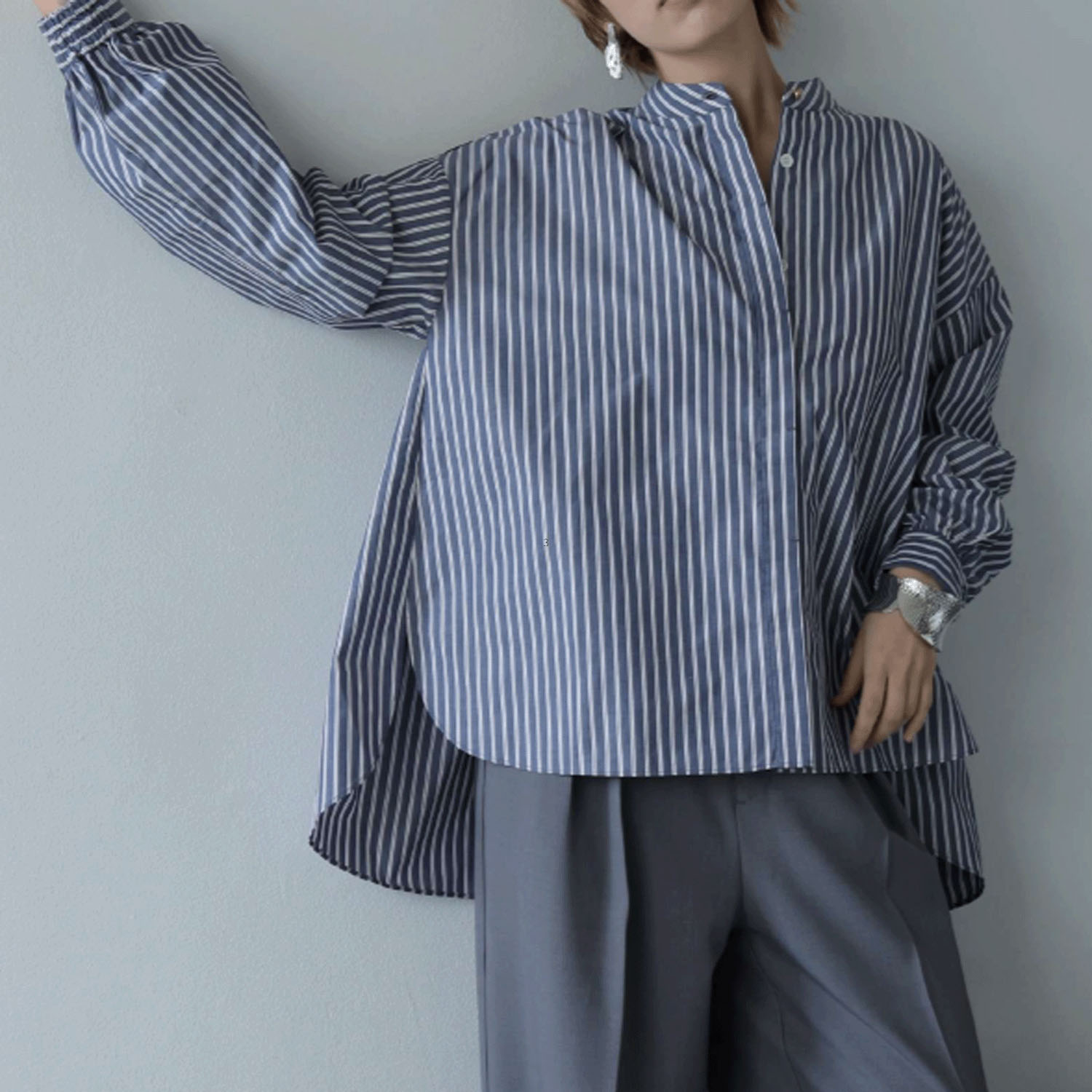 HERENCIA ストライプシャツ - 画像1