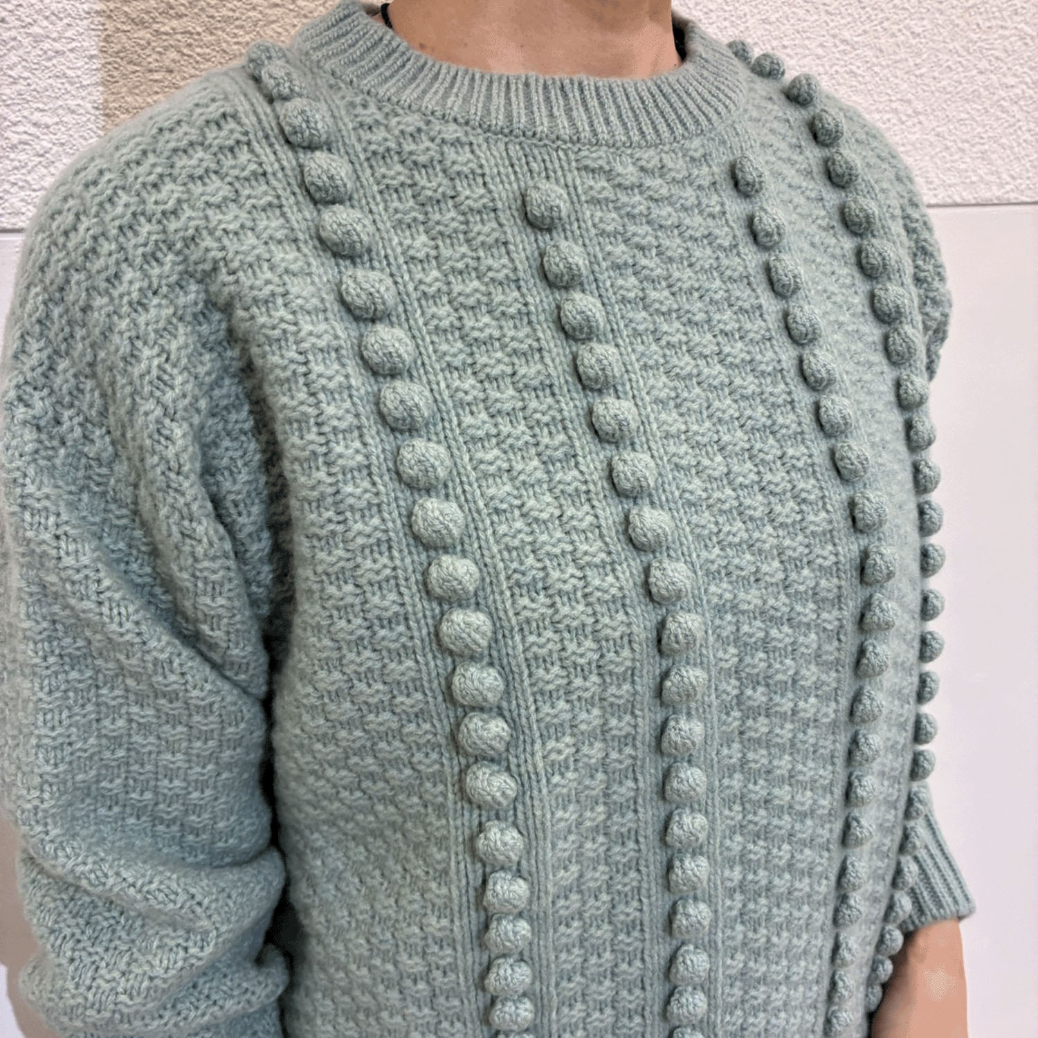 EMMACULATE ポップコーン編みクルーネックプルオーバー - 画像4