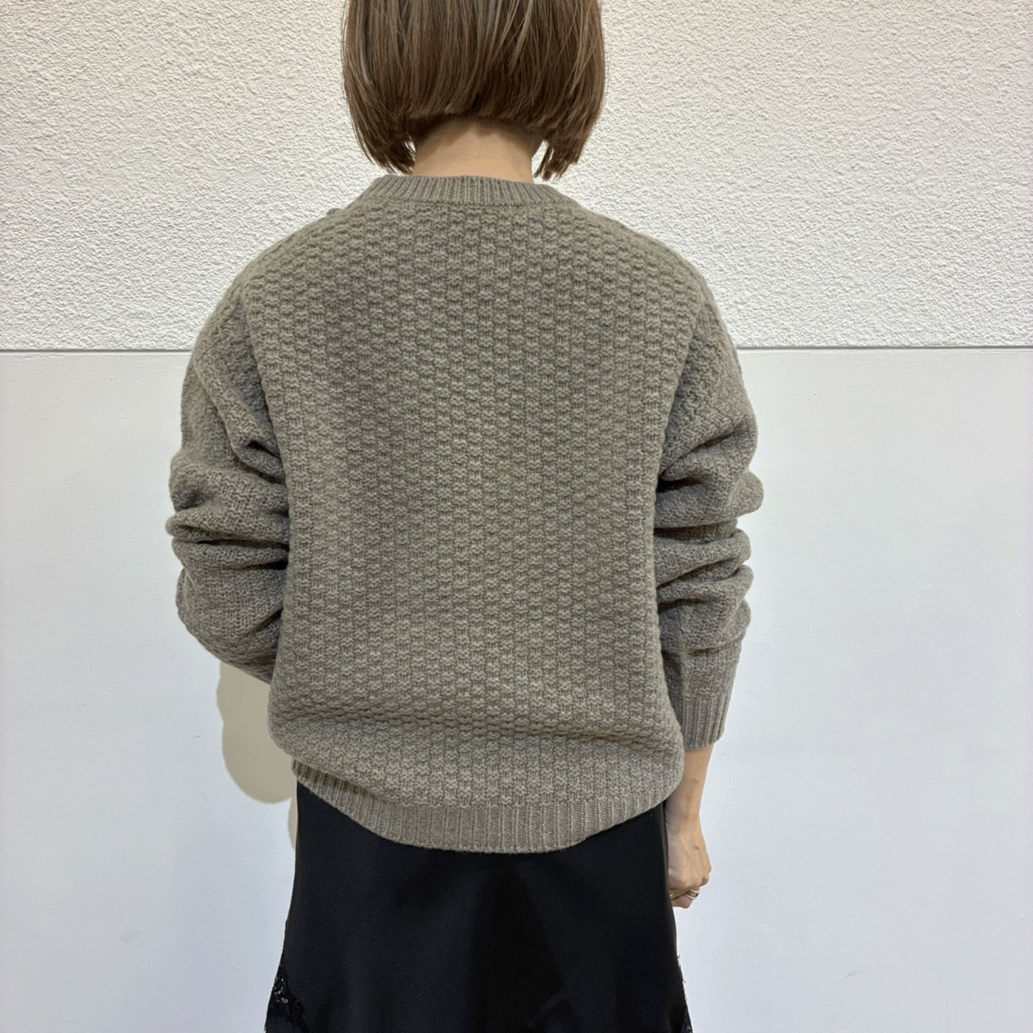 EMMACULATE ポップコーン編みクルーネックプルオーバー - 画像7