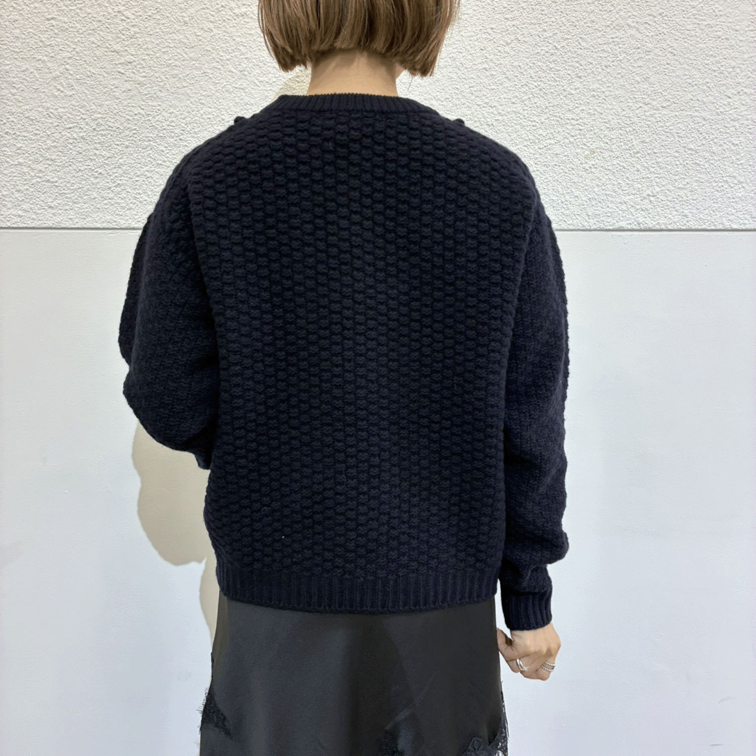 EMMACULATE ポップコーン編みクルーネックプルオーバー - 画像10