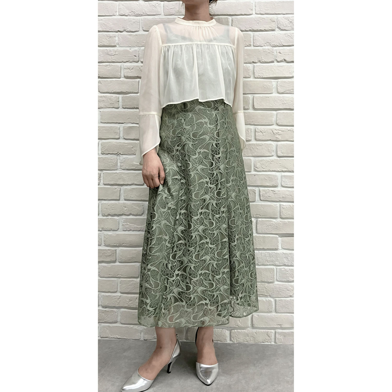 Replete ブラウス×ワンピース2点セット - 画像4