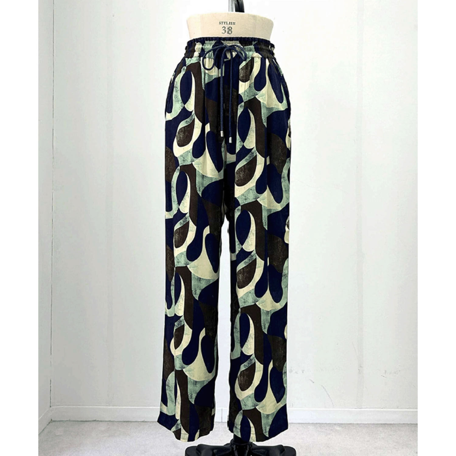 HERENCIA アートプリントワイドパンツ - 画像3