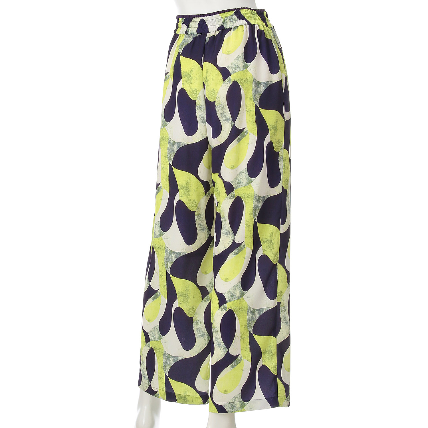 HERENCIA アートプリントワイドパンツ - 画像9