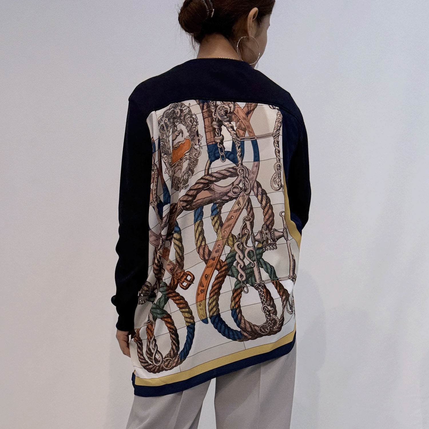 ハルズアミ バックスカーフリブニットソー - 画像11