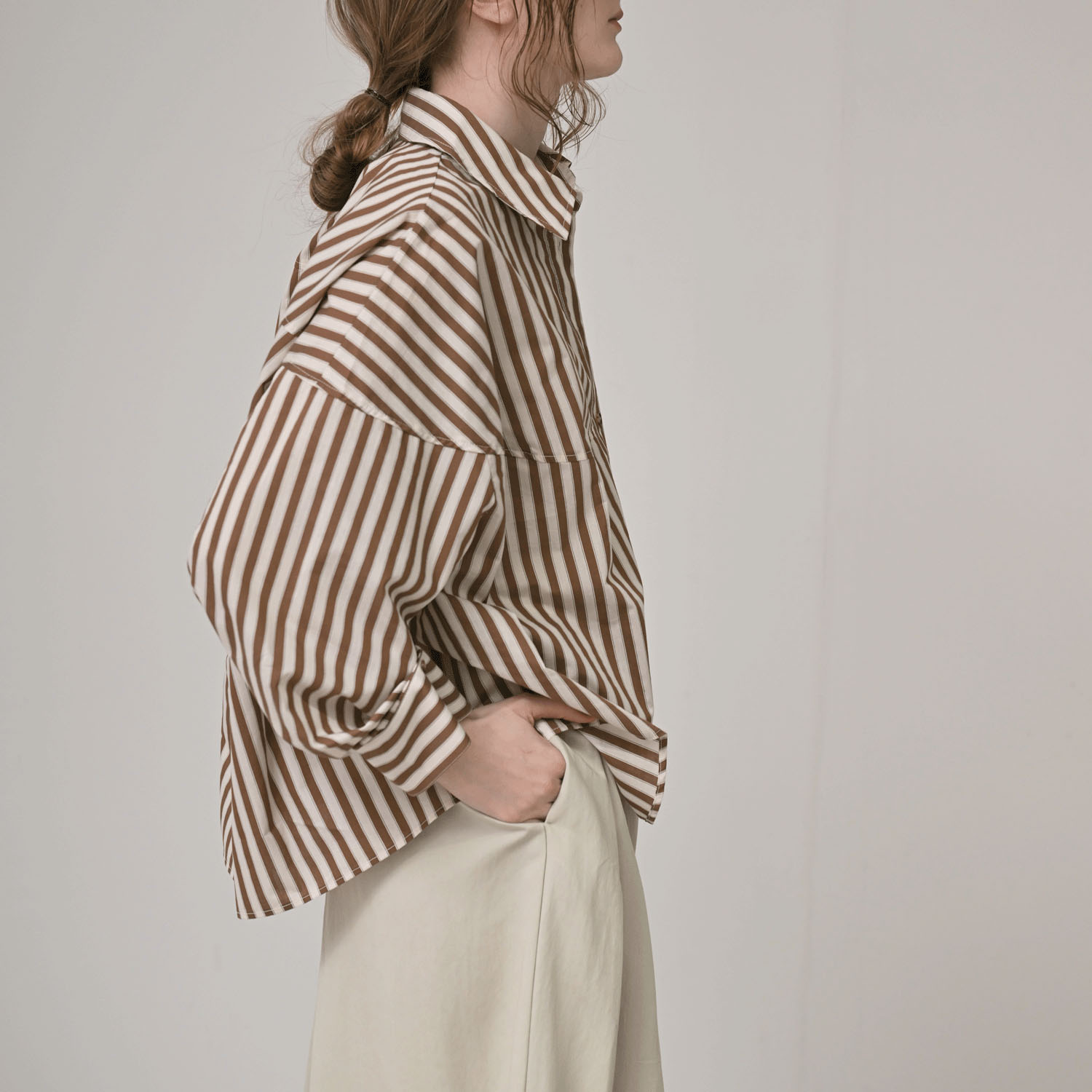 HERENCIA ストライプシャツ - 画像3