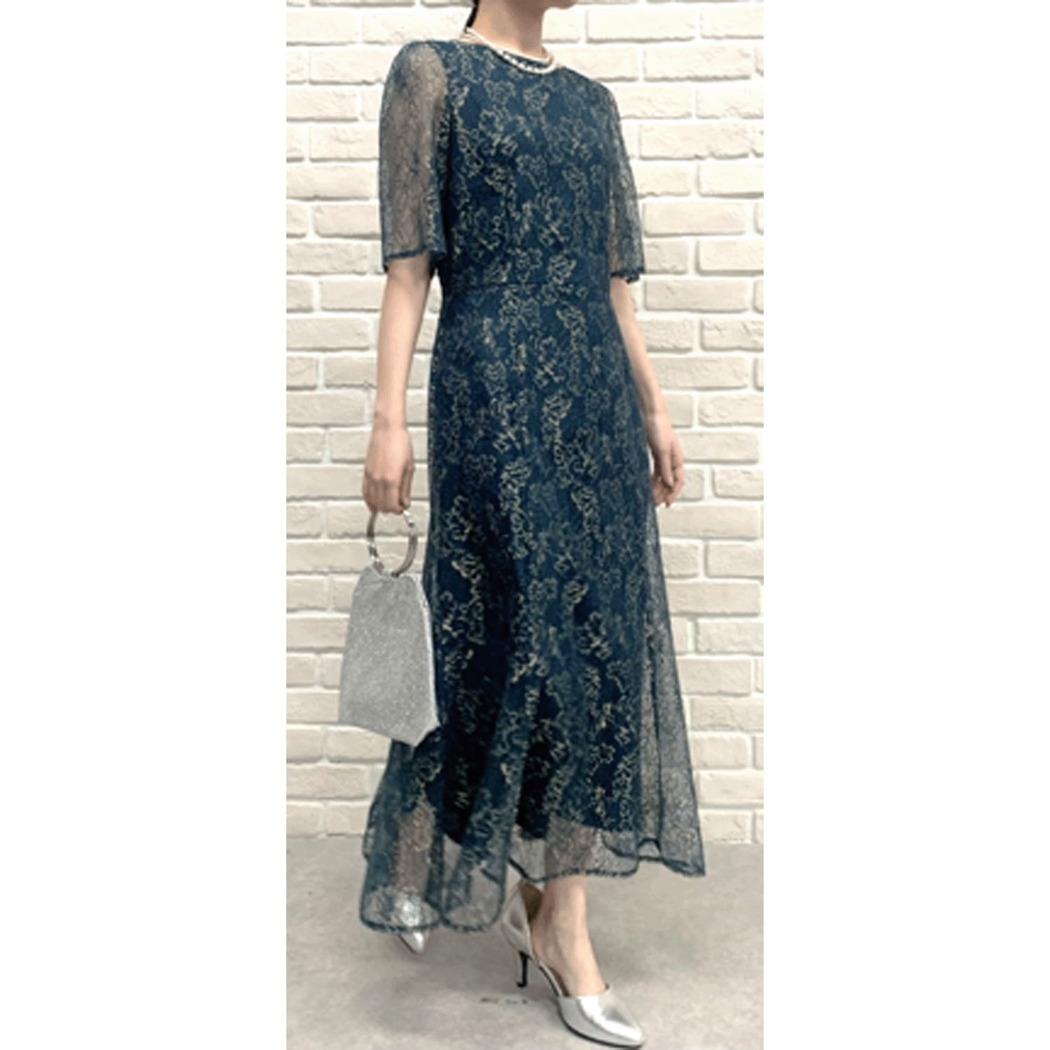 Replete ラメレースワンピース - 画像4