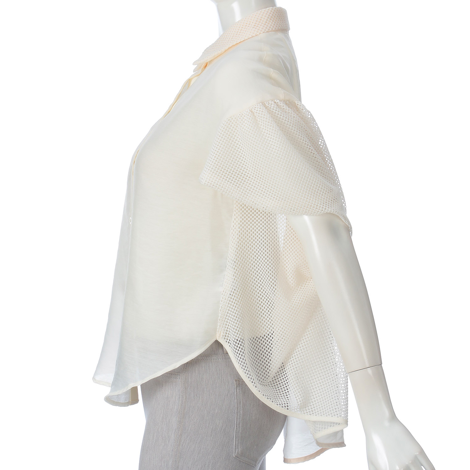 ハルズアミ カスケードフレアスリーブシャツ - 画像4