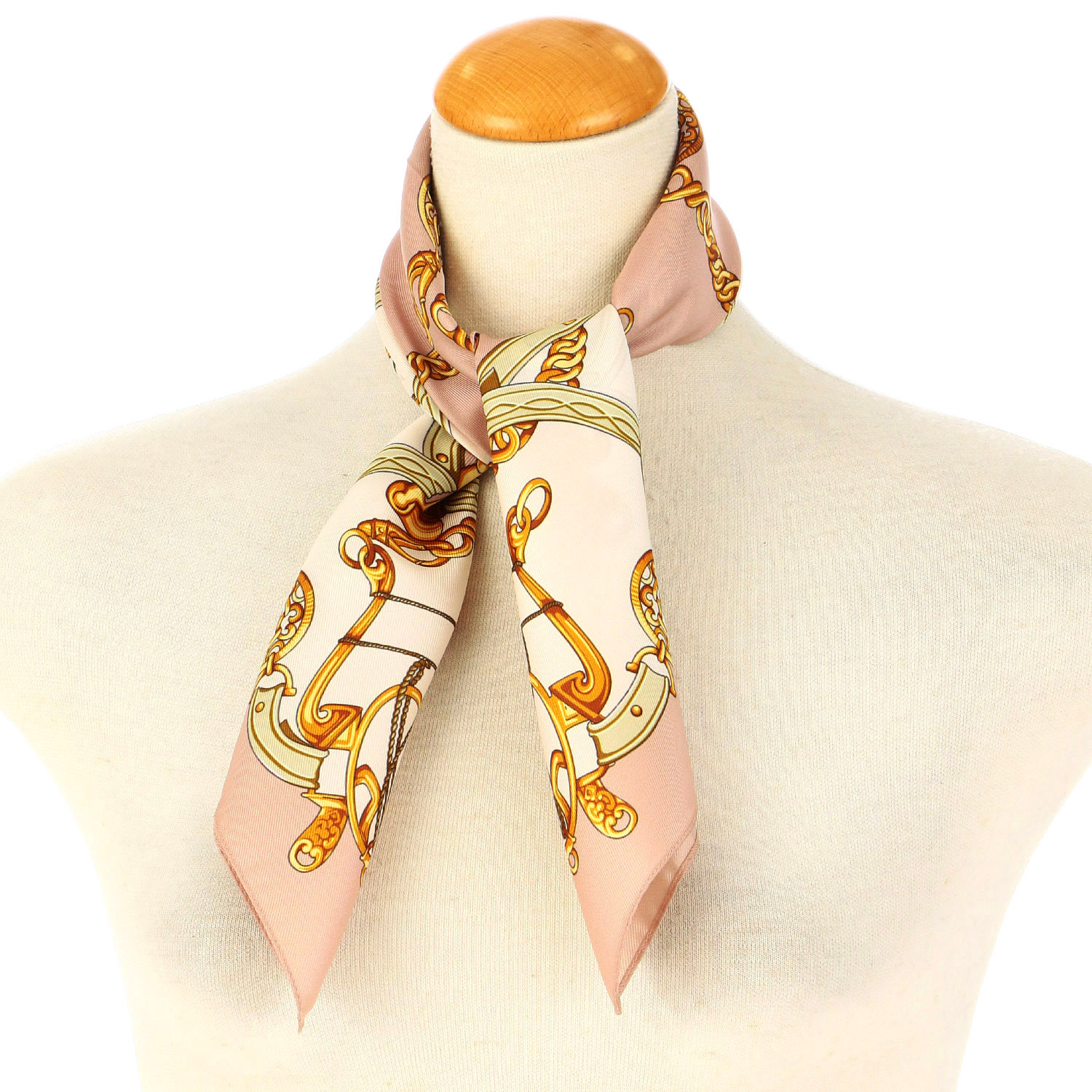 イタリア製 ツイルベルト柄スカーフ 60×60 - 画像3