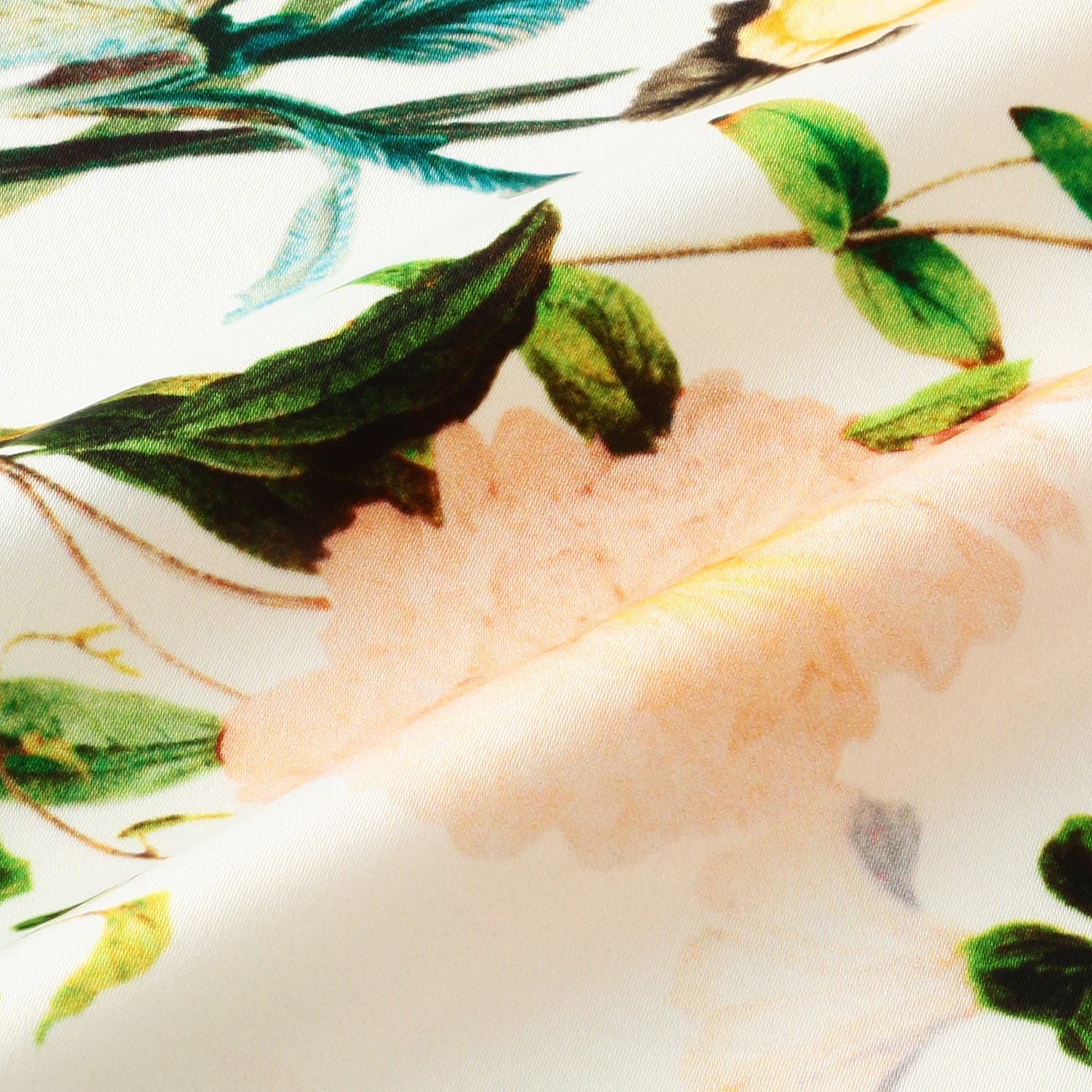 両面プリントフラワースカーフ 70×70 - 画像5