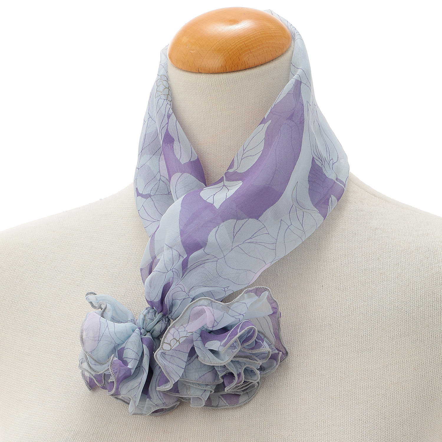 日本製 シルクシフォンワンタッチスカーフ - 画像10