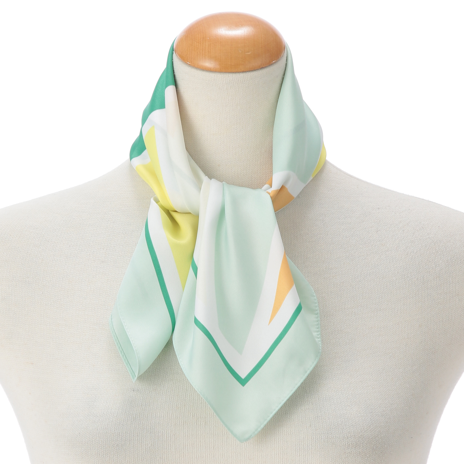 ツイルスカーフ 幾何柄 - 画像2