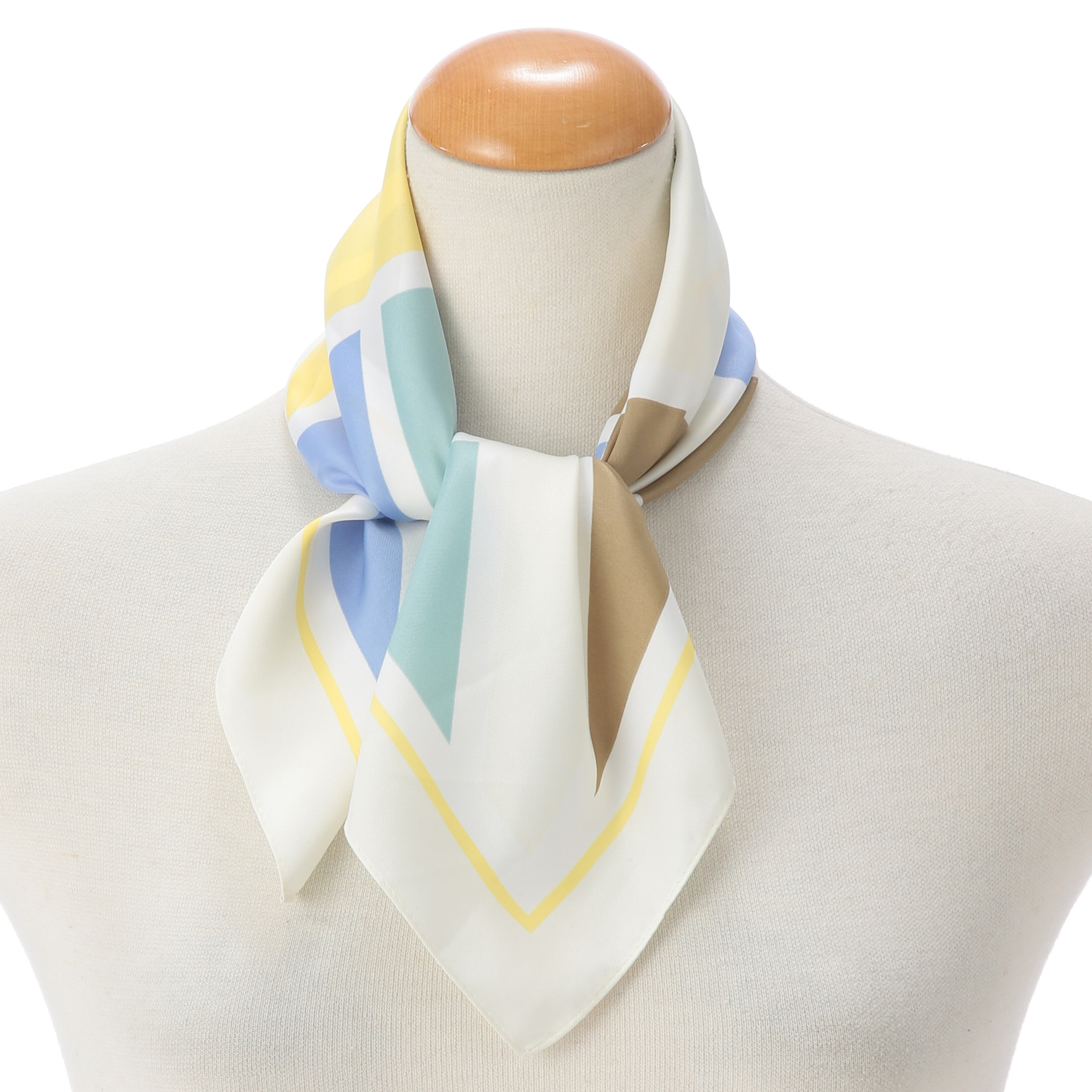 ツイルスカーフ 幾何柄