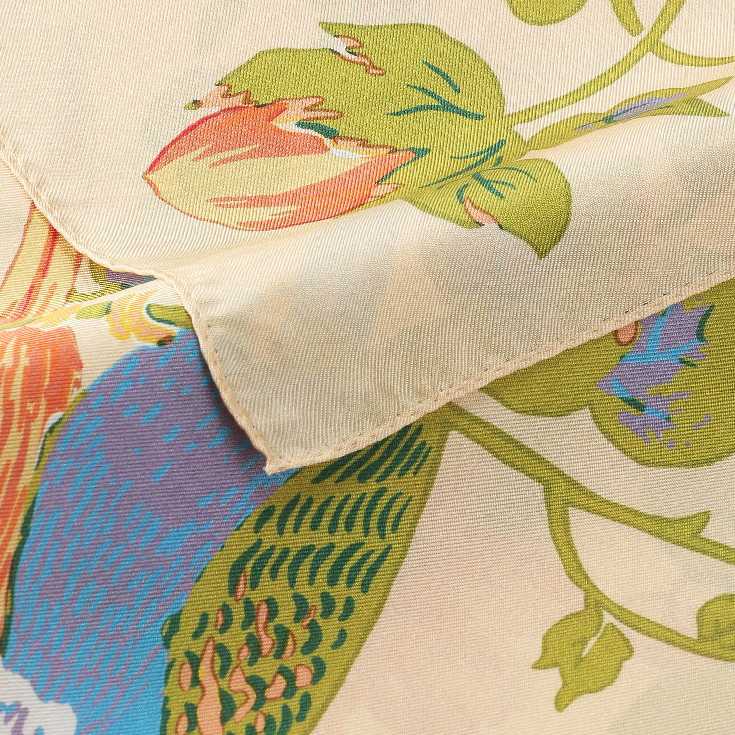 日本製 横浜アーカイブスカーフ バードフラワー 88×88 - 画像3