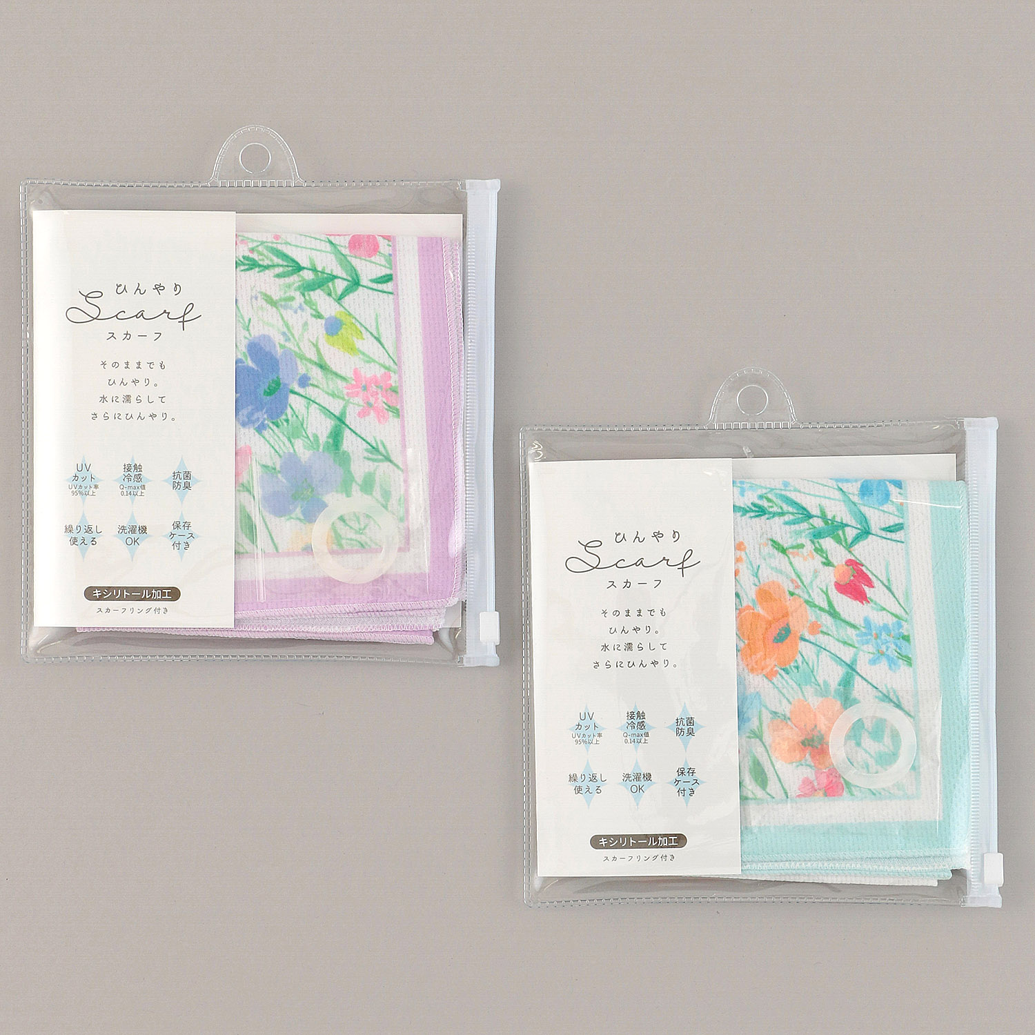 ひんやりスカーフ ボタニカル