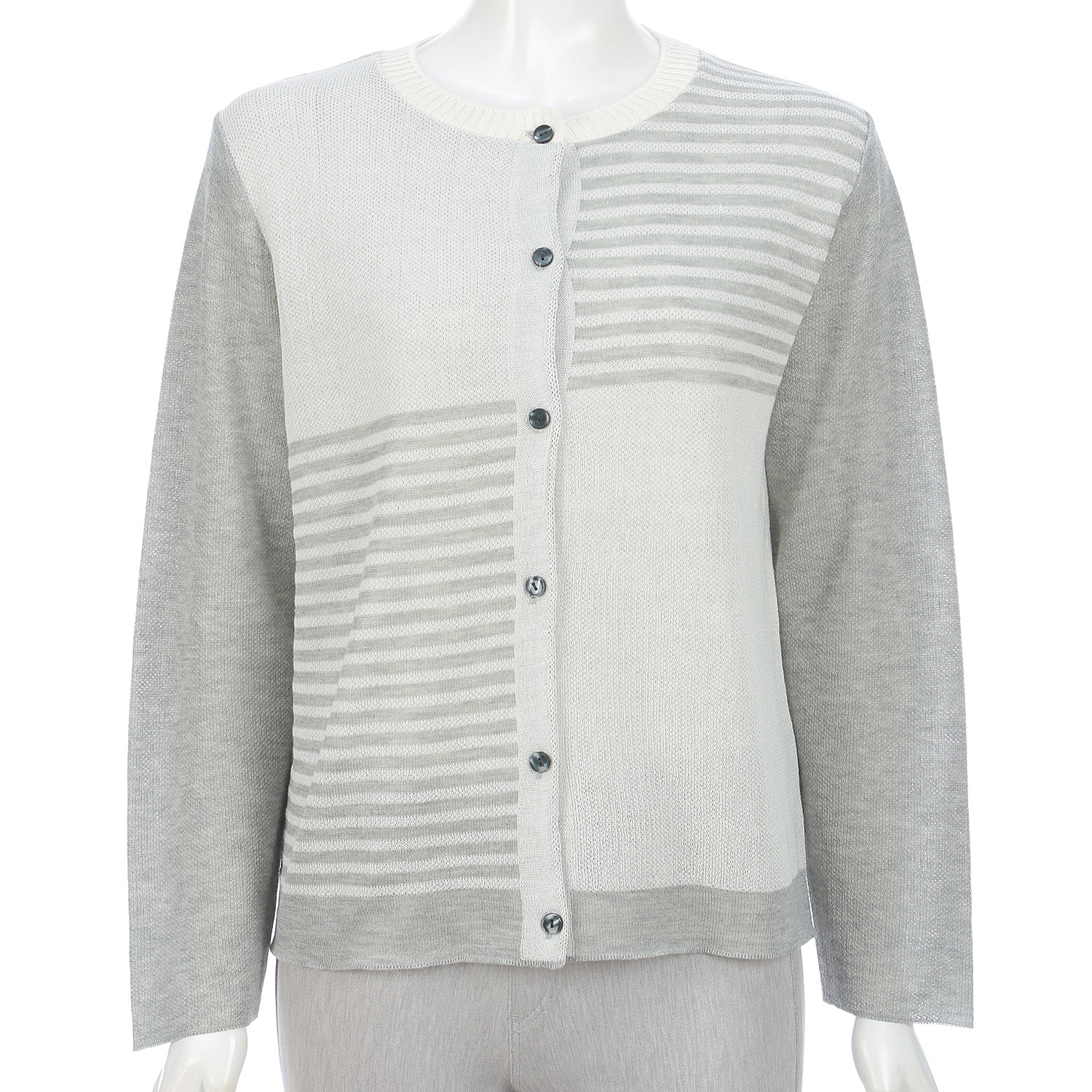 配色丸カーデ - 画像5