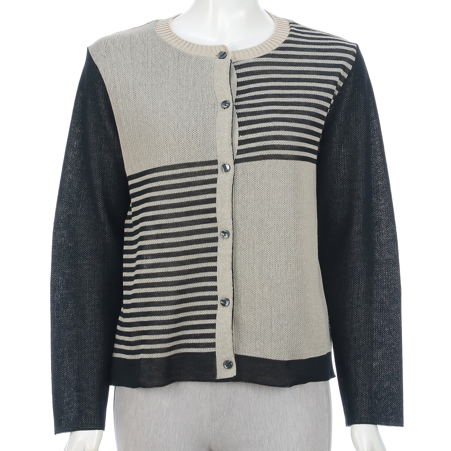 配色丸カーデ - 画像6