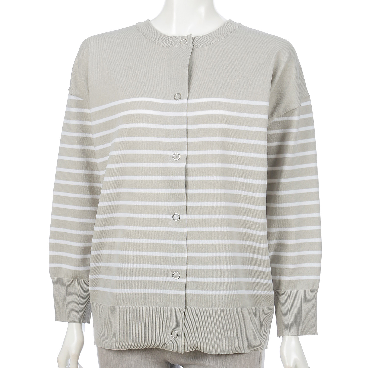 スポンジングボーダーカーディガン - 画像2