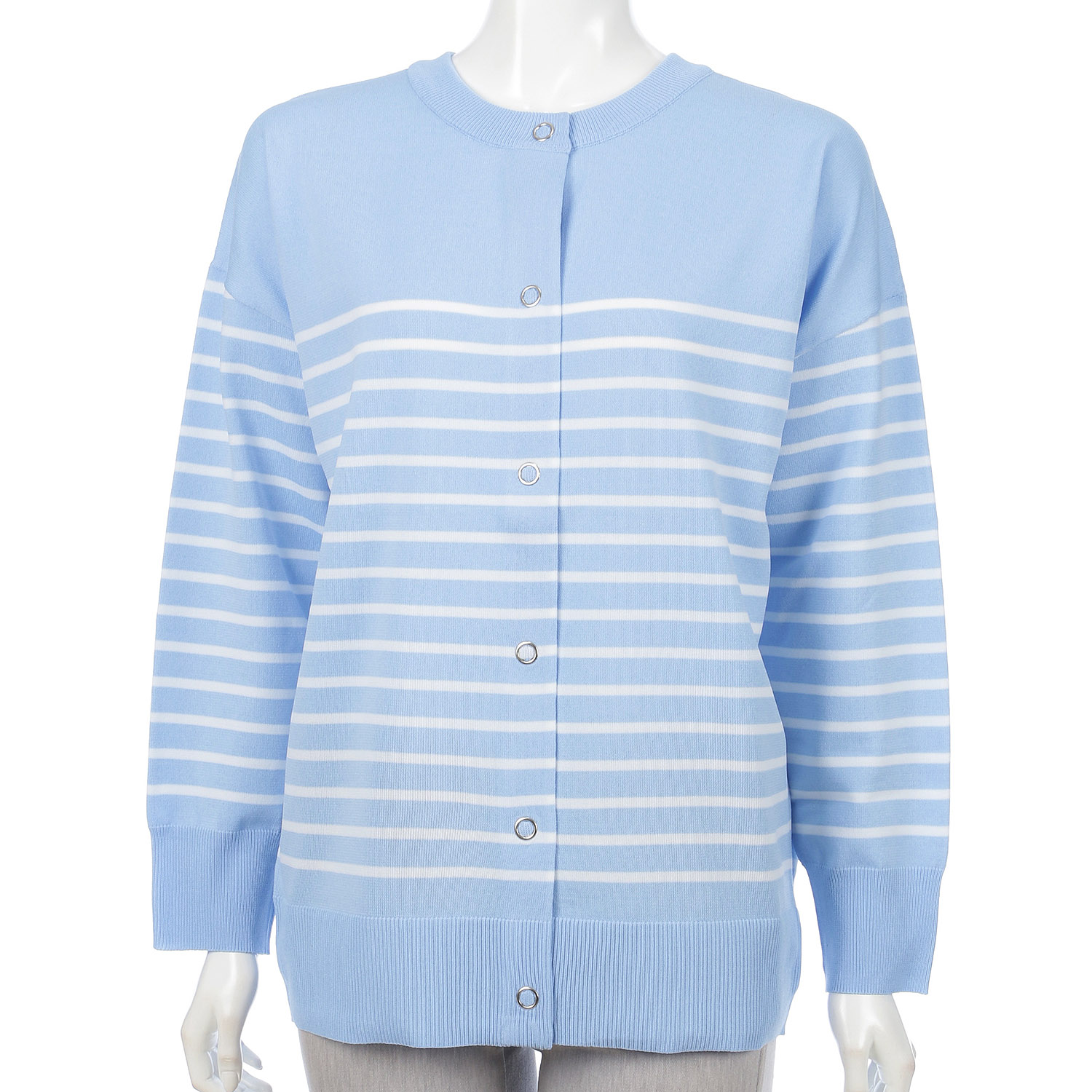 スポンジングボーダーカーディガン - 画像4