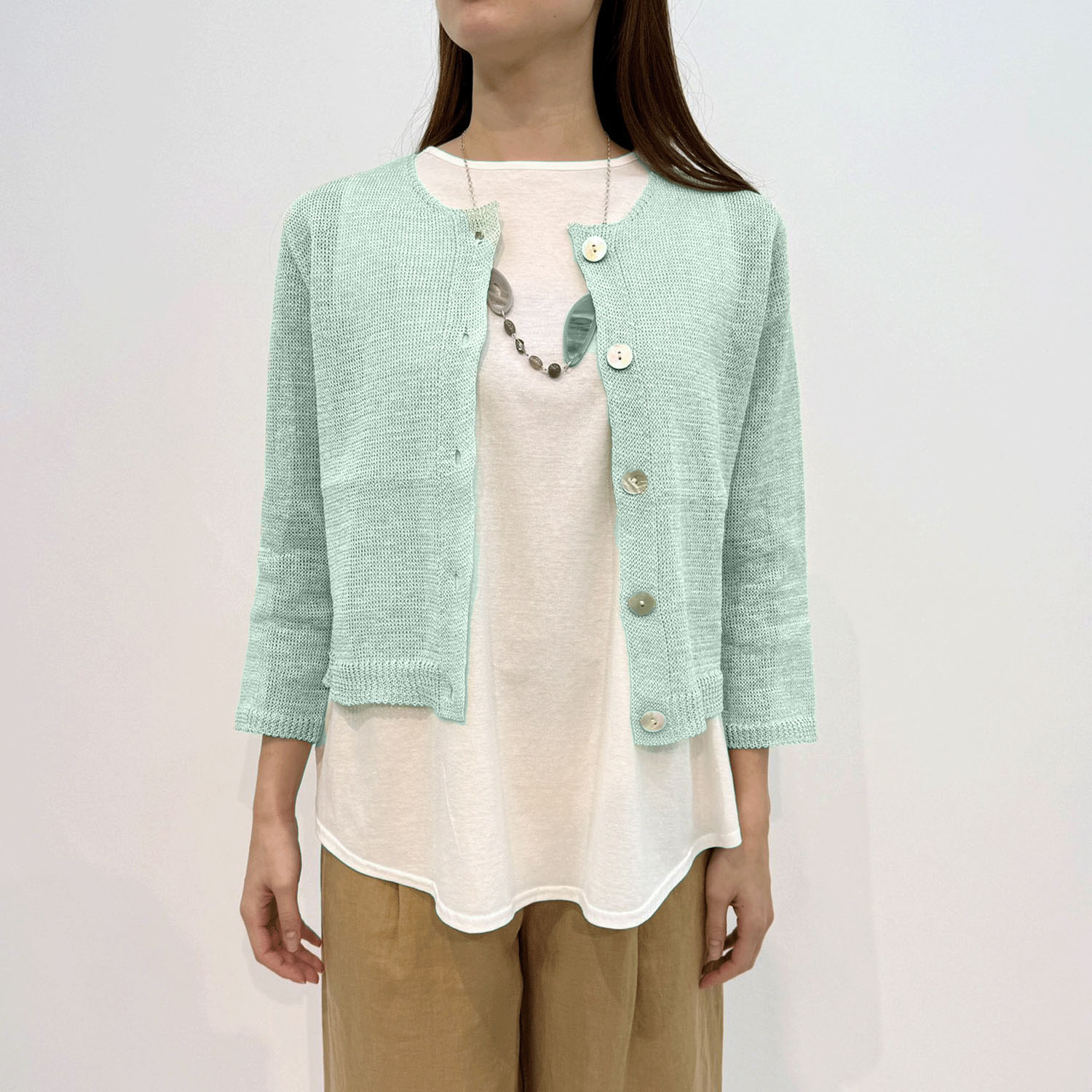 抄繊糸ショート丈カーディガン - 画像14