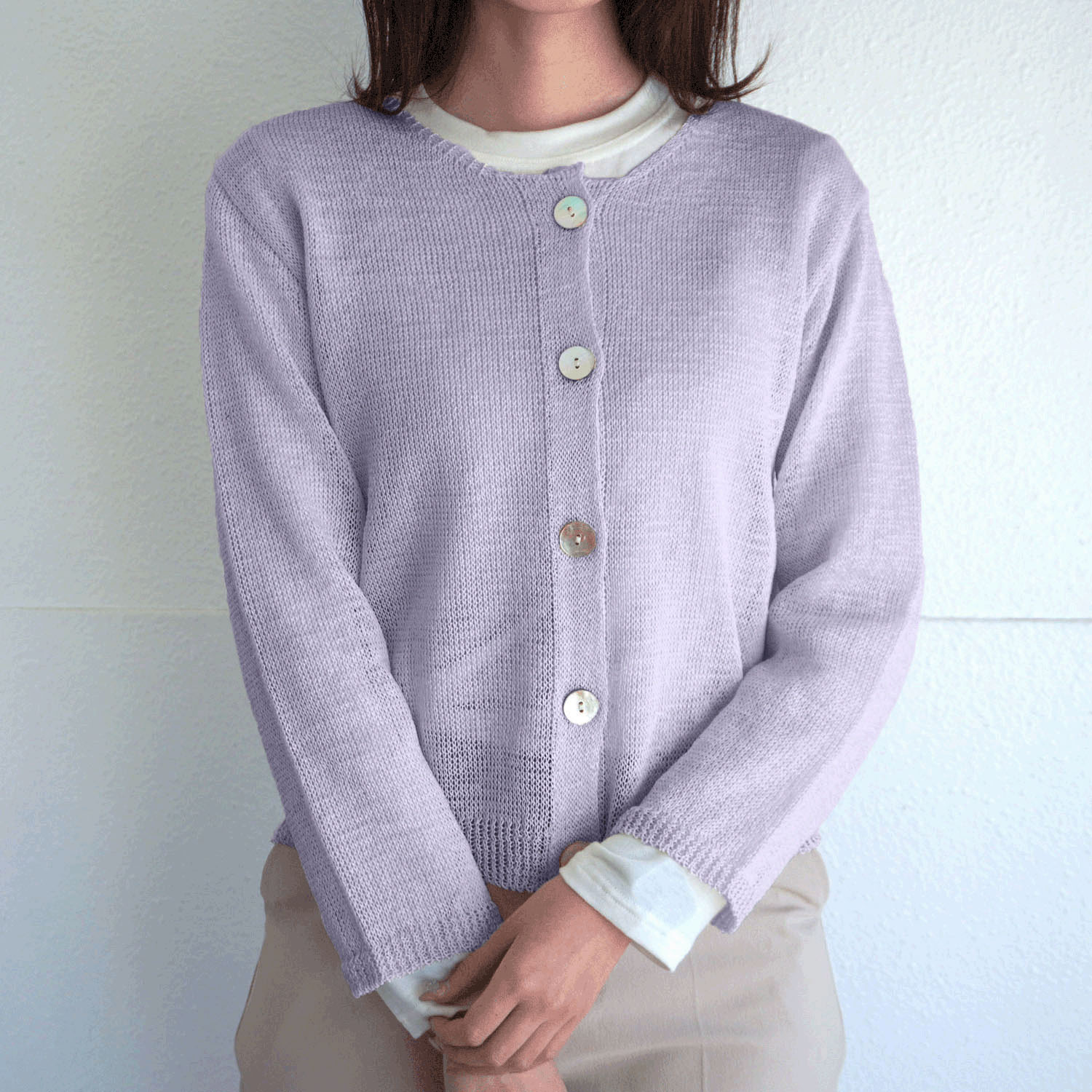 抄繊糸ショート丈カーディガン - 画像21