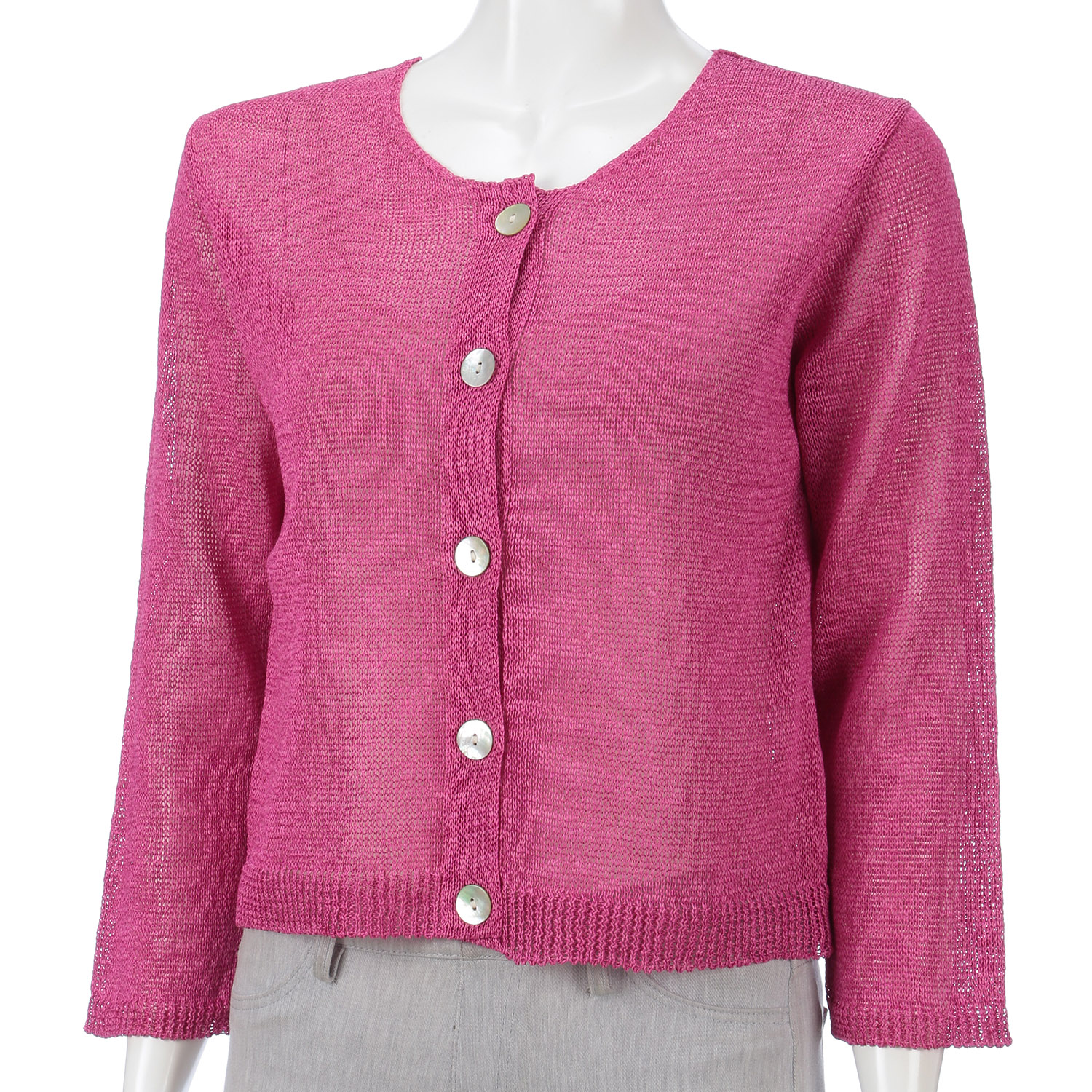 抄繊糸ショート丈カーディガン - 画像10