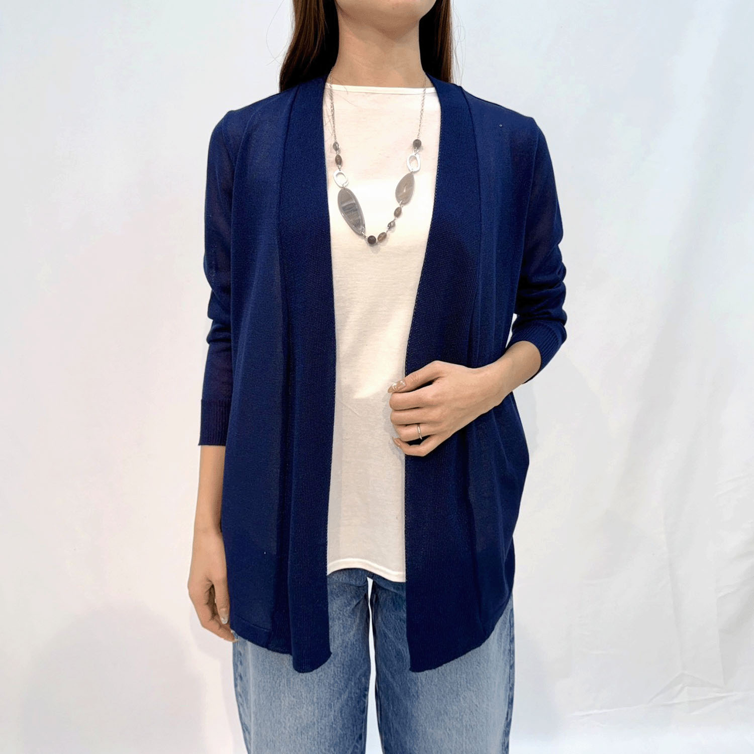 【Insta Live】シルク混後ろギャザートッパーカーディガン - 画像17