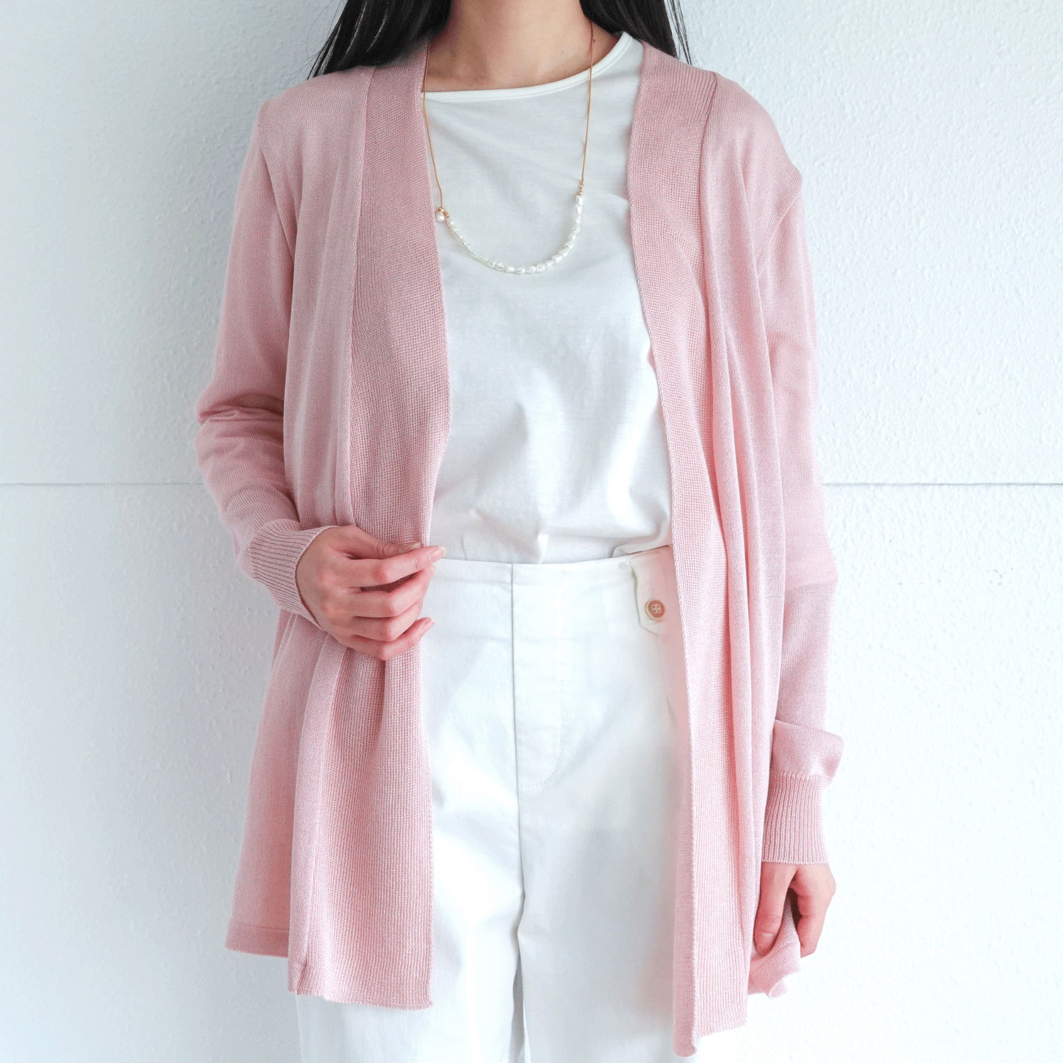 【Insta Live】シルク混後ろギャザートッパーカーディガン