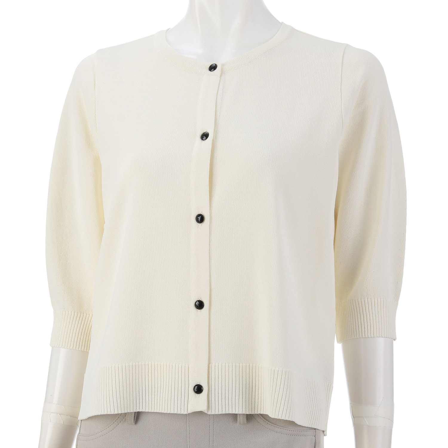 ボリューム5分袖カーディガン - 画像2