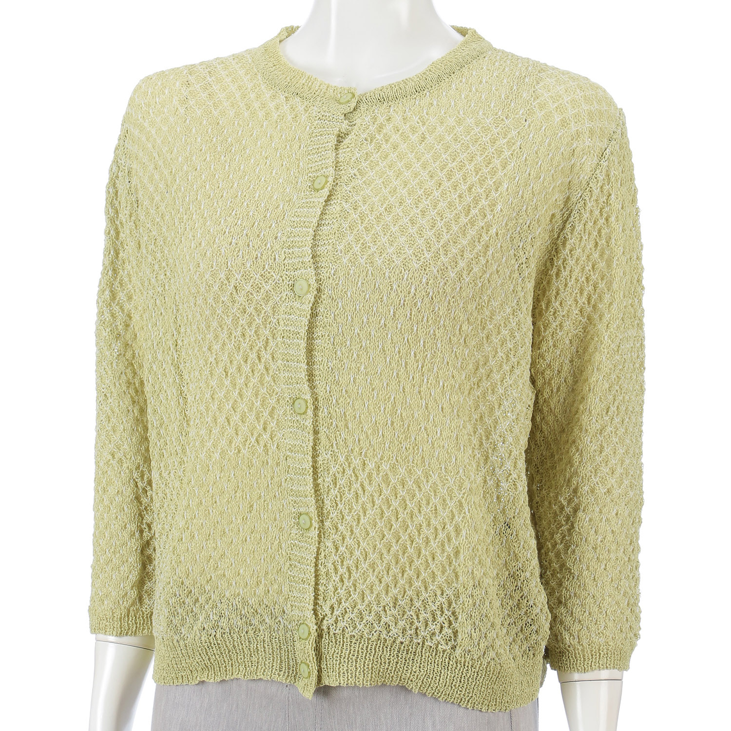 配色ラーベン柄カーディガン - 画像4