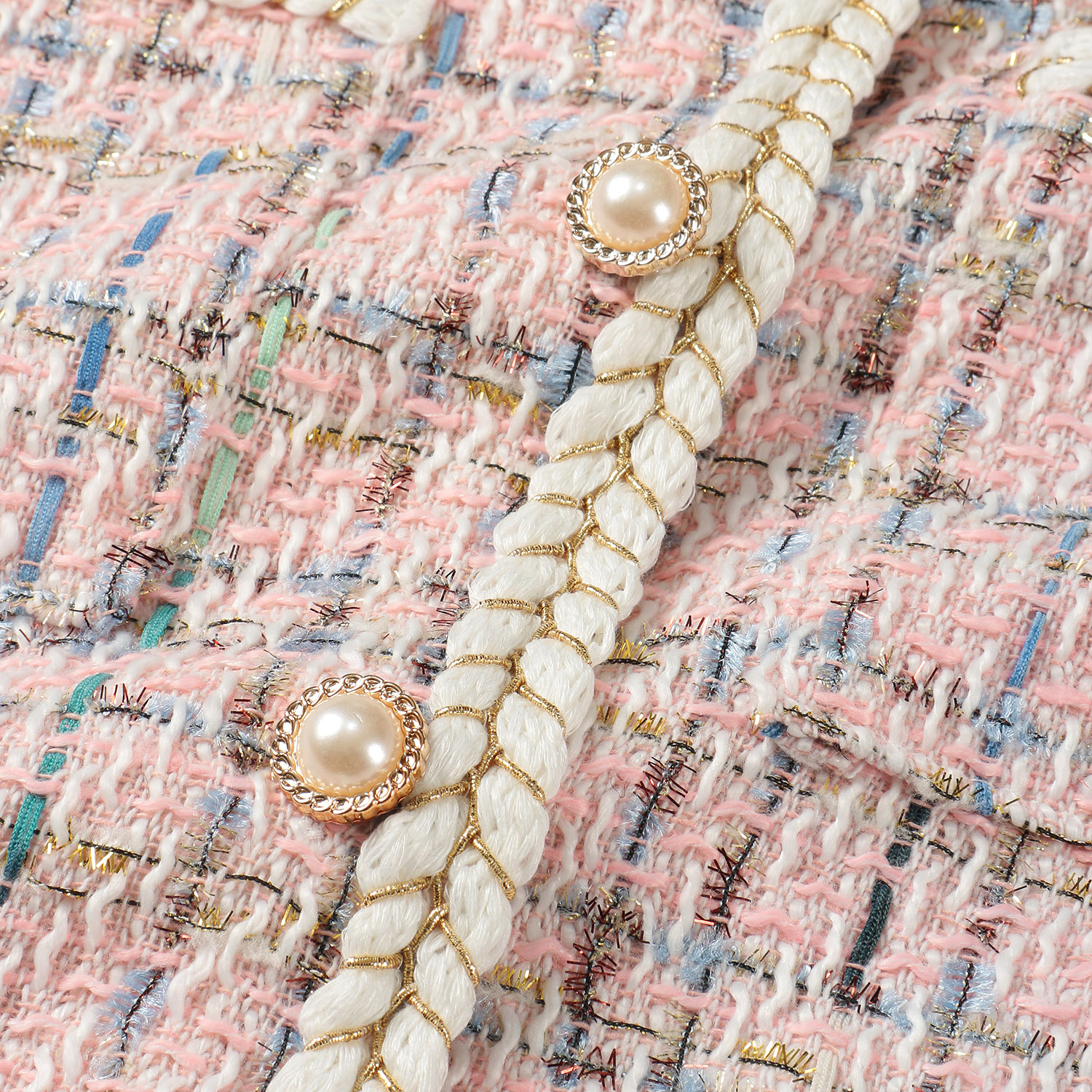 ツイード調カラーラメ入りカーディガン - 画像6