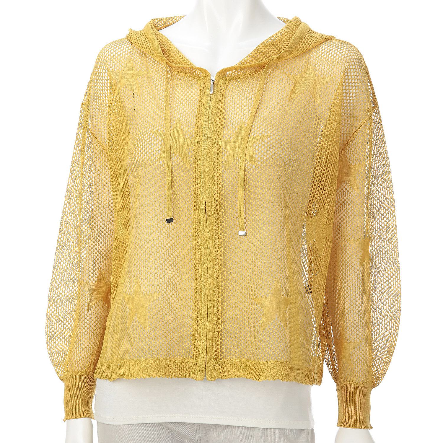 星柄メッシュフーディ - 画像1