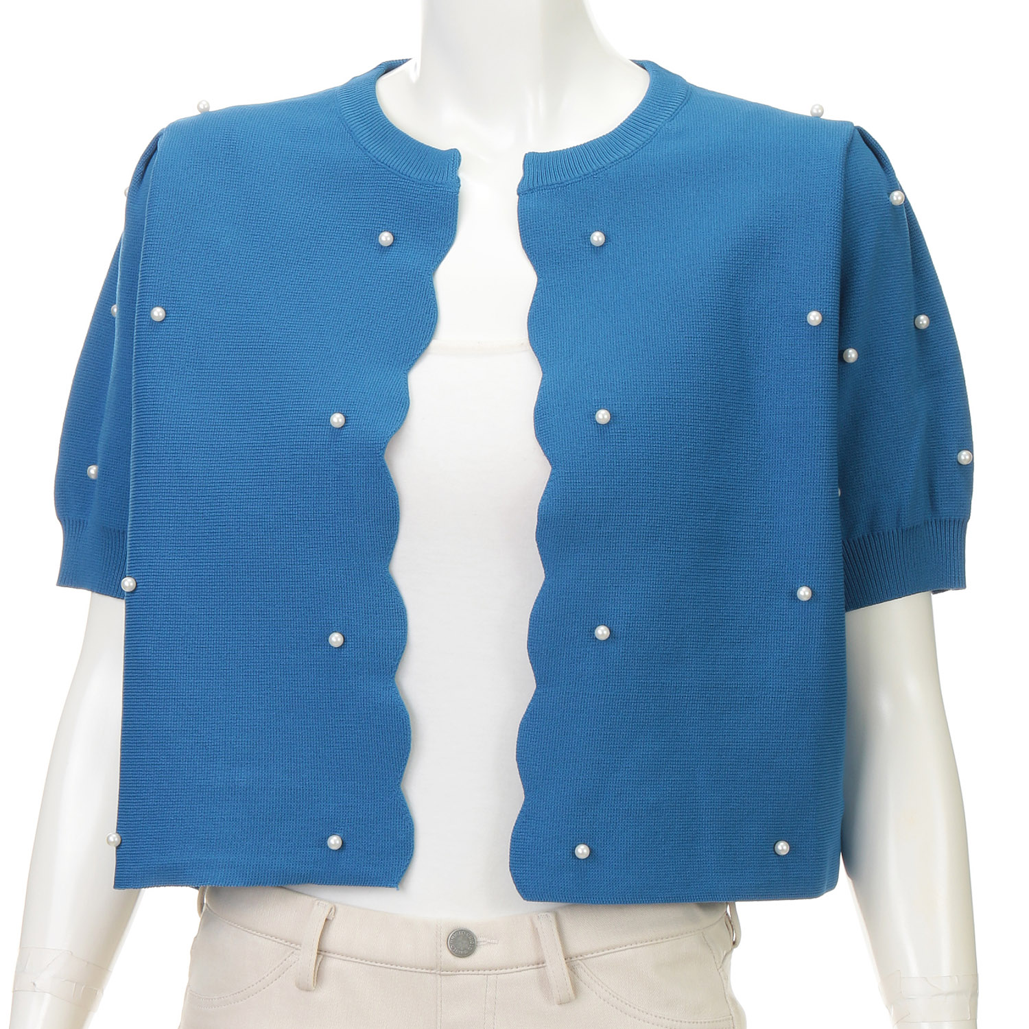 スカラップデザインカーディガン - 画像9