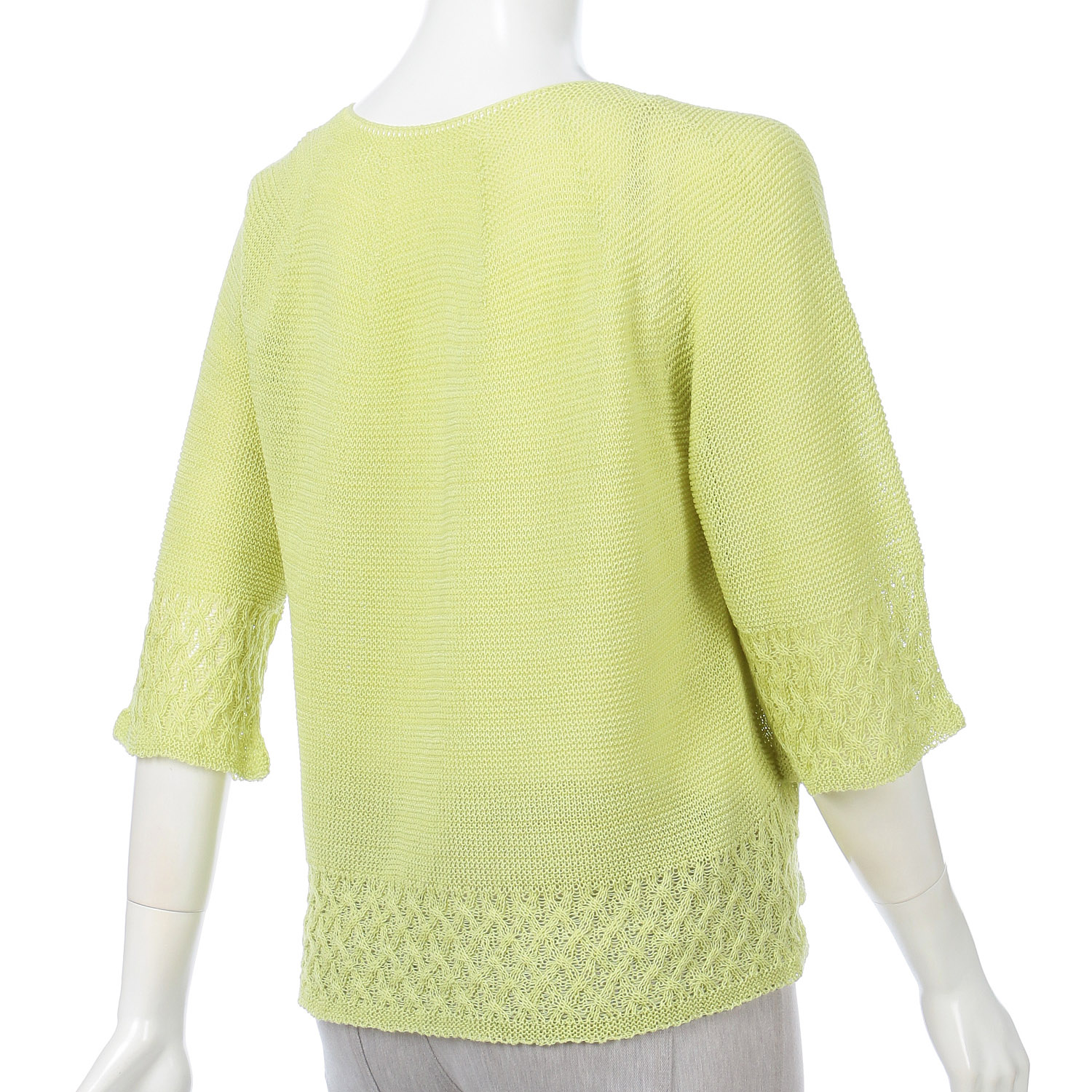 裾格子柄カーディガン - 画像7