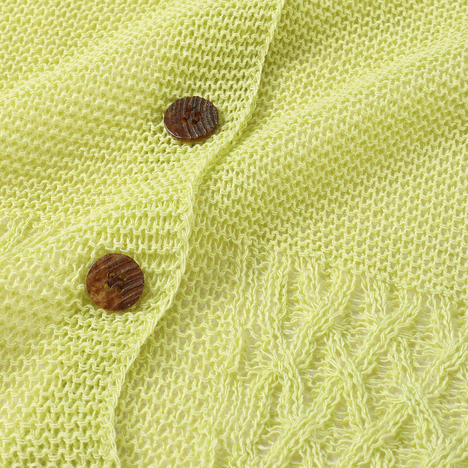 裾格子柄カーディガン - 画像8