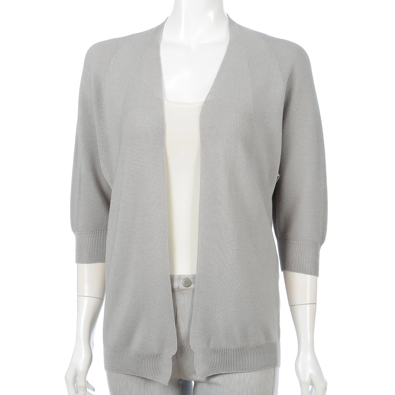 12ゲージ綿ポリカーディガン - 画像2