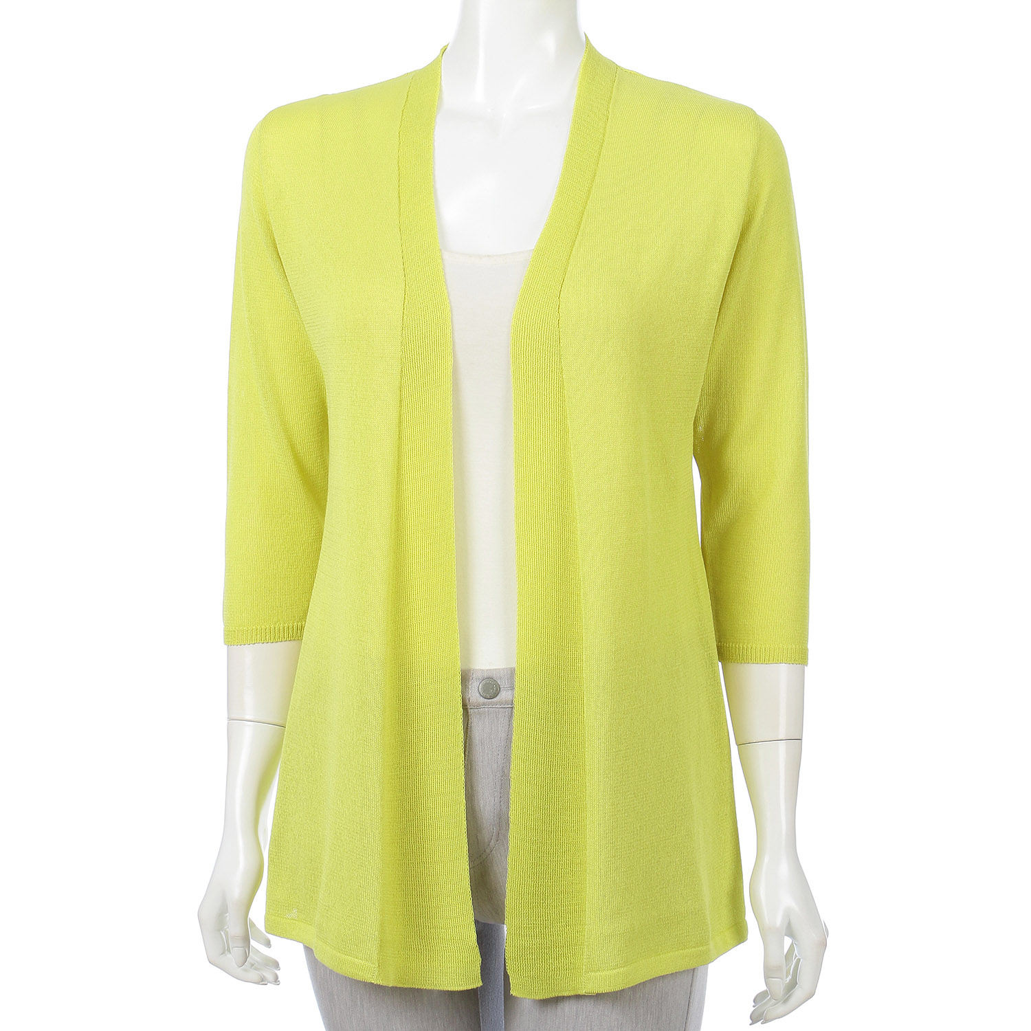 脇テープ付綿ポリロングカーディガン - 画像6