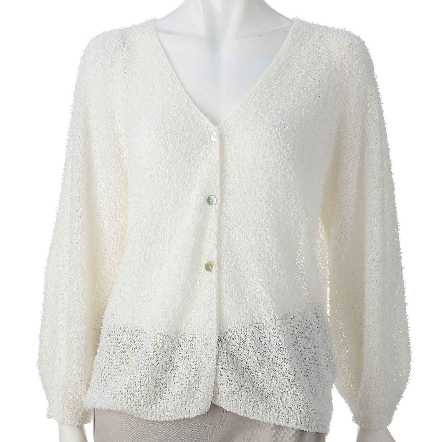 ホールガーメントVネックカーディガン - 画像2