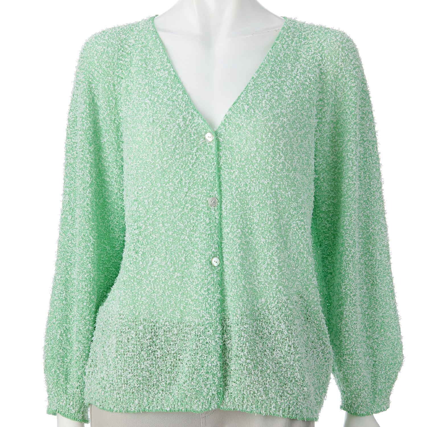 ホールガーメントVネックカーディガン - 画像1