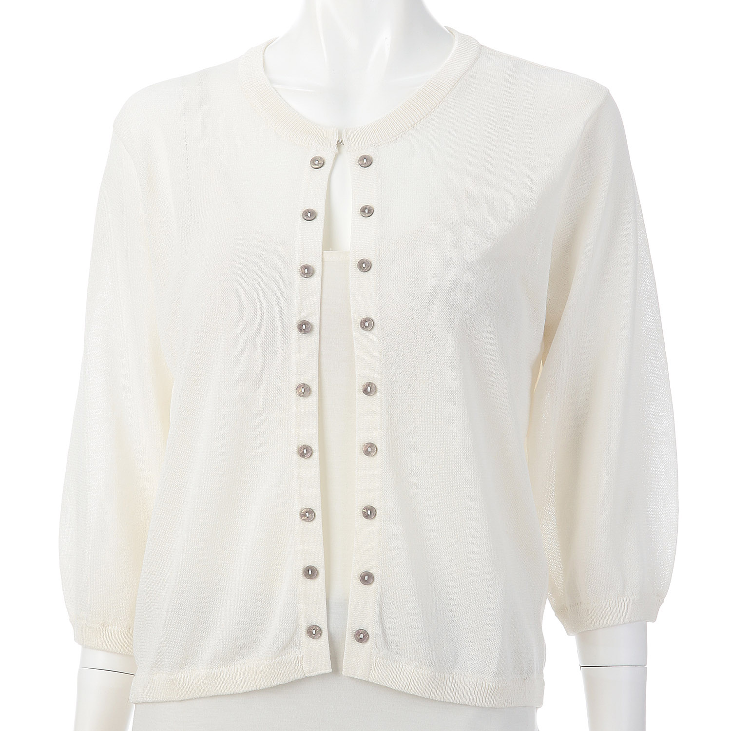 麻混カーディガン - 画像2