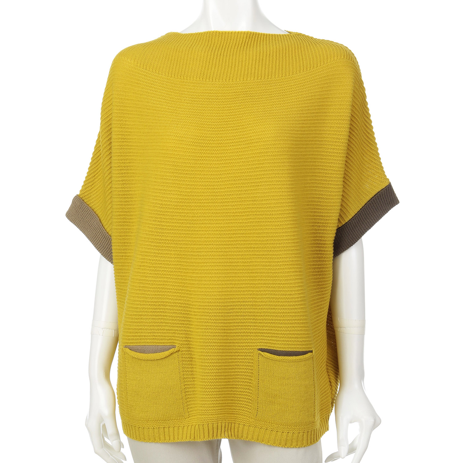 袖ポケット配色ドルマン - 画像7