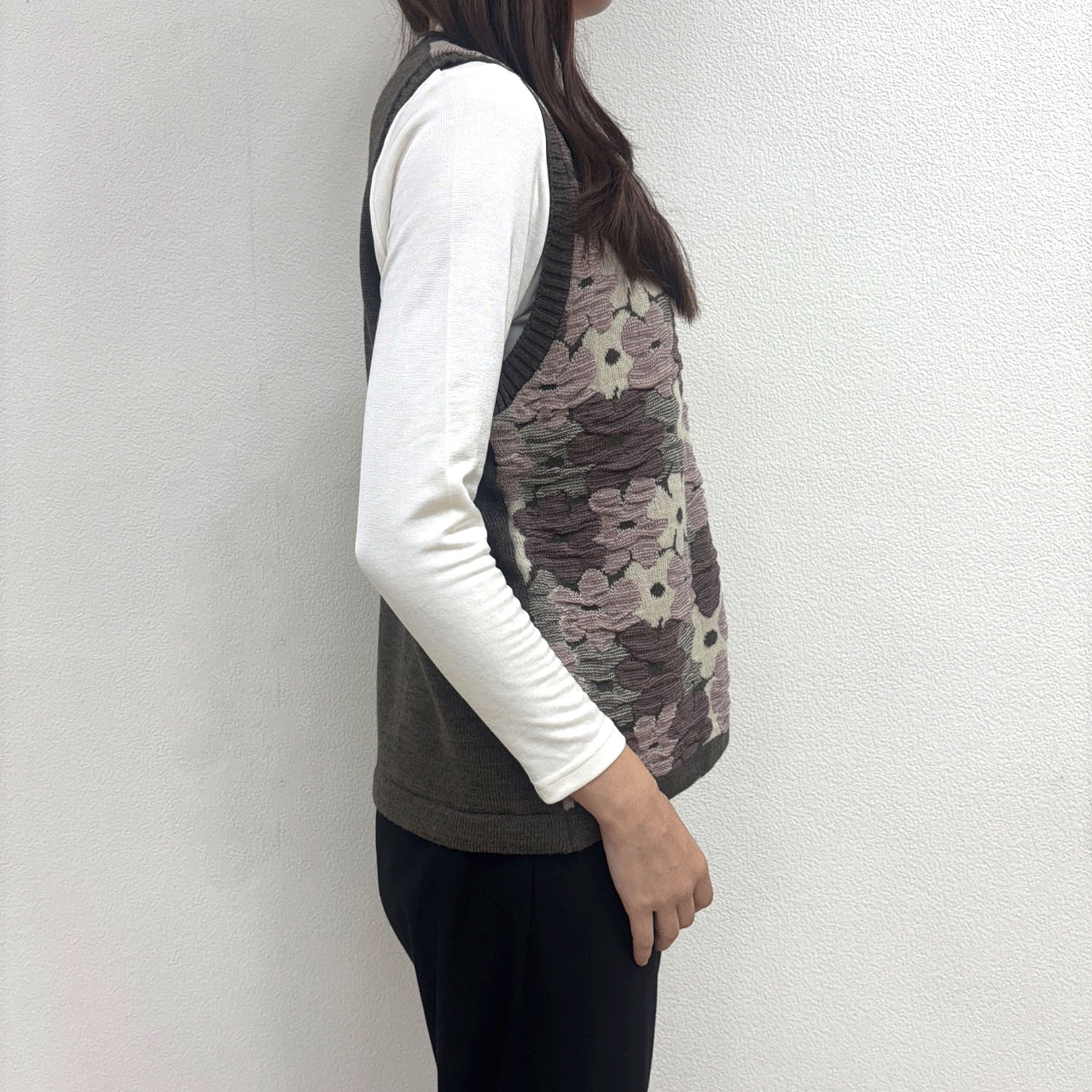 【Insta Live】花柄ジャガードベスト - 画像7